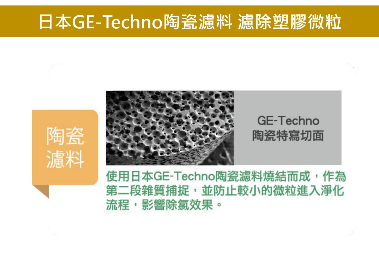日本GE-Techno陶瓷濾料 濾除塑膠微粒