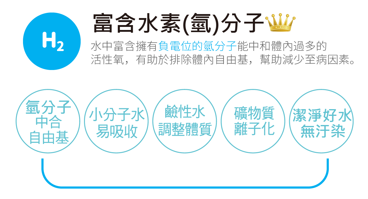 TOYO鹼性離子水五大好水健康特性